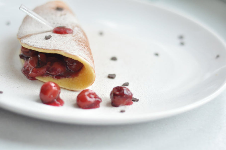 cherry crepe